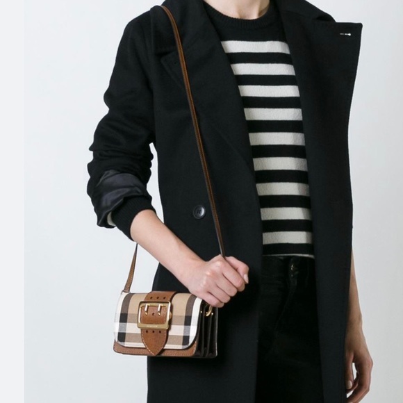 Not sure Handbags - Burberry Design Madison House Check Embossed Bridle Belt Crossbody